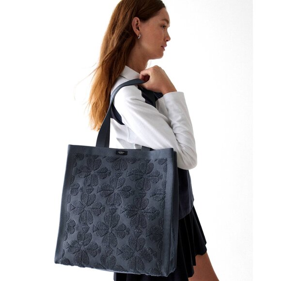 kate spade new york Handbags - New Kate Spade Brooke Terry Carryall Large Tote Blazer Blue